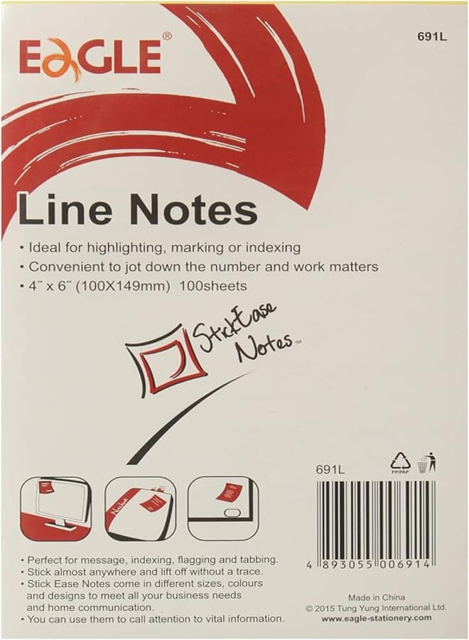Eagle Sticky Note, 100x149 Mm - 100 Sheet